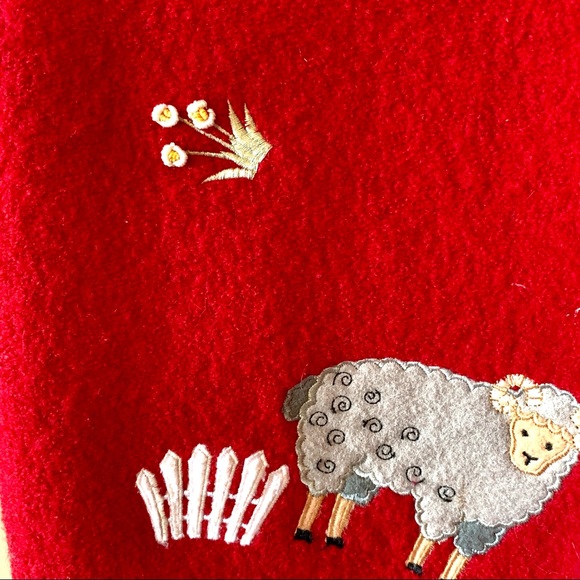 LISA INTERNATIONAL Boiled Wool Sheep Vest—SZ. LG - Picture 13 of 14